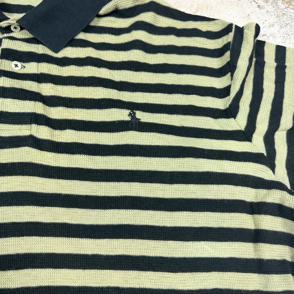 Vintage Polo by Ralph Lauren Shirt Mens XL Striped Short‎ Sleeve Knit Polo - Picture 3 of 10